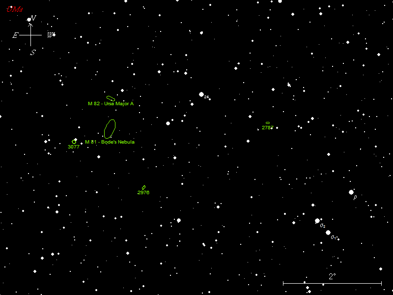 Aufsuchkarte M 81 & M 82 Map