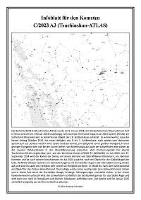 Komet Tsuchinshan-ATLAS Infoblatt Infoblatt